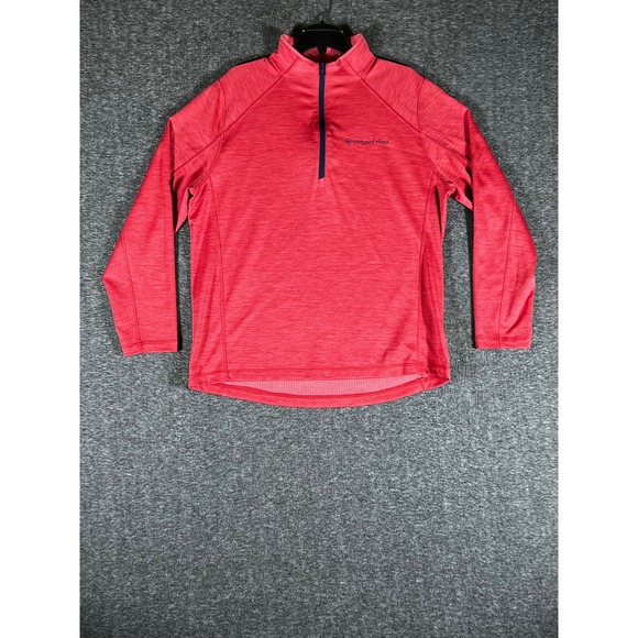 Vineyard Vines Other - Vineyard Vines Performance Mens Large Red Heathered Quarter Zip Pullover L